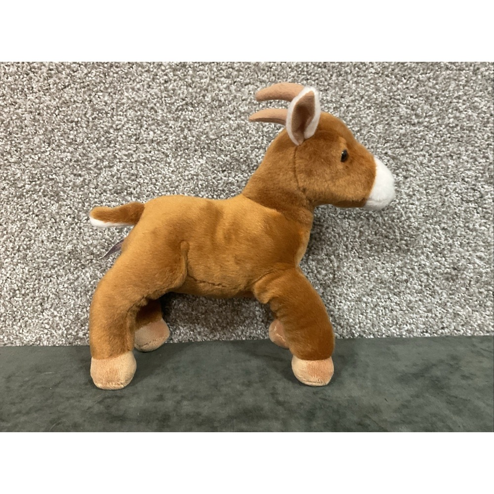 Miyoni by Aurora Plush Laying Mountain Goat w‎ Horns Stuffed Animal 13"  2021